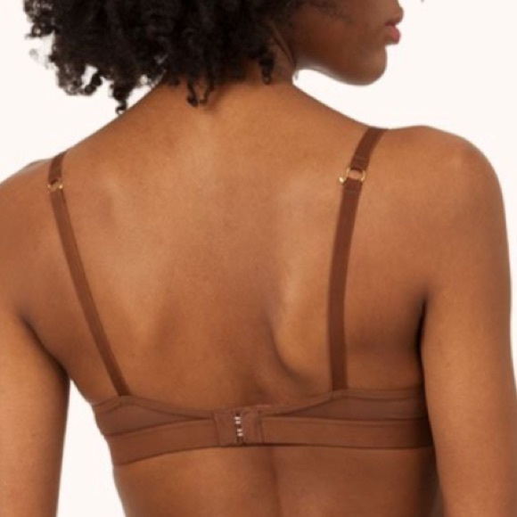 LIVELY Bra Women Size 36 A Brown Espresso Wireless Intimate Padded lingerie Hook - Picture 5 of 16